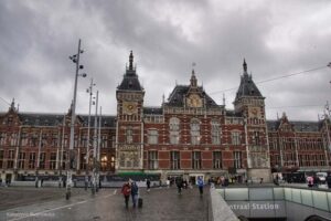 Dworzec w Amsterdamie