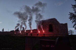 Bona na zamku w Lanckoronie